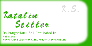 katalin stiller business card